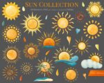 Watercolor Summer Sun Clipart - Image 3