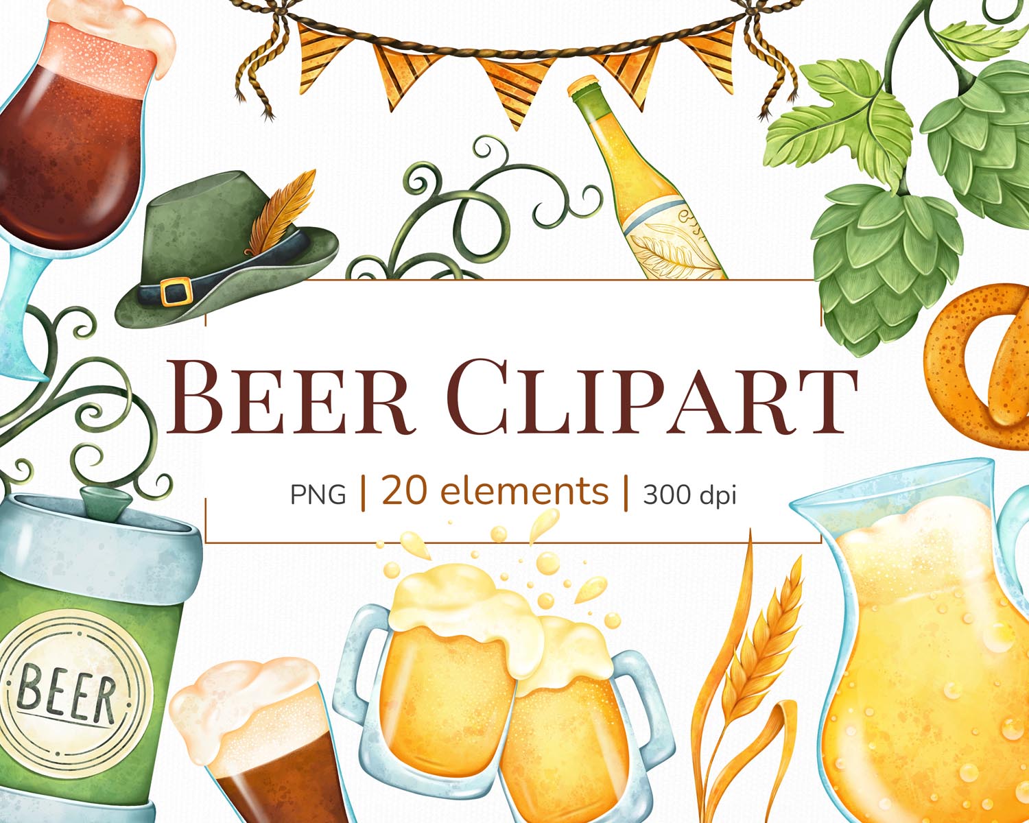 01 - Beer clipart png files - preview Beer Clipart - Image 1