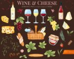 Wine & Cheese Clipart - Image 3