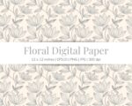 Modern Floral Digital Paper