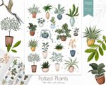 Potted Plants Stickers