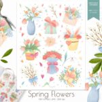 Spring Flowers Stickers