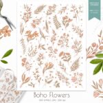 Boho Flowers Stickers