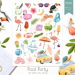 Pool Party Stickers